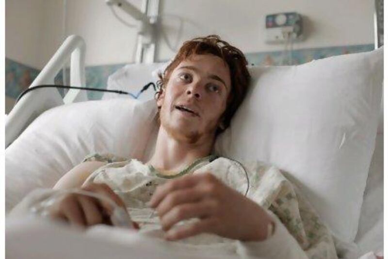 Samuel Gottsegen, 17, is recovering in a hospital in Anchorage, Alaska, after the bear attack at the weekend.