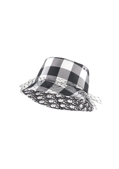 A  veiled bucket hat from Dior 