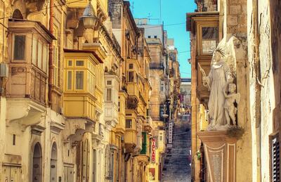 Battery Street in Valletta, Malta. Malcolm Debono