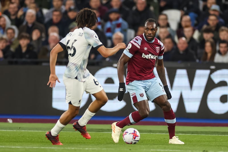 Michail Antonio - 6. Battled throughout the match when leading the line and won the ball back in some promising positions. Missed a crucial key pass to Said Benrahma that would have put him in against the goalkeeper. EPA