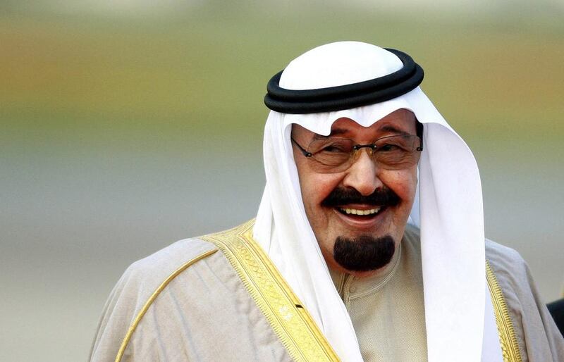 King Abdullah at Heathrow Airport in west London. Dylan Martinez / Reuters