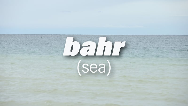 Bahr, the Arabic for sea, has a poetic lilt 
