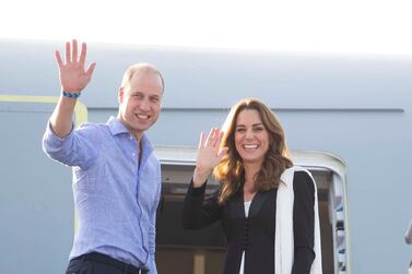 Britain's Prince William and Catherine, Duchess of Cambridge, depart Islamabad, Pakistan, October 18, 2019. Ian Vogler/Pool via REUTERS