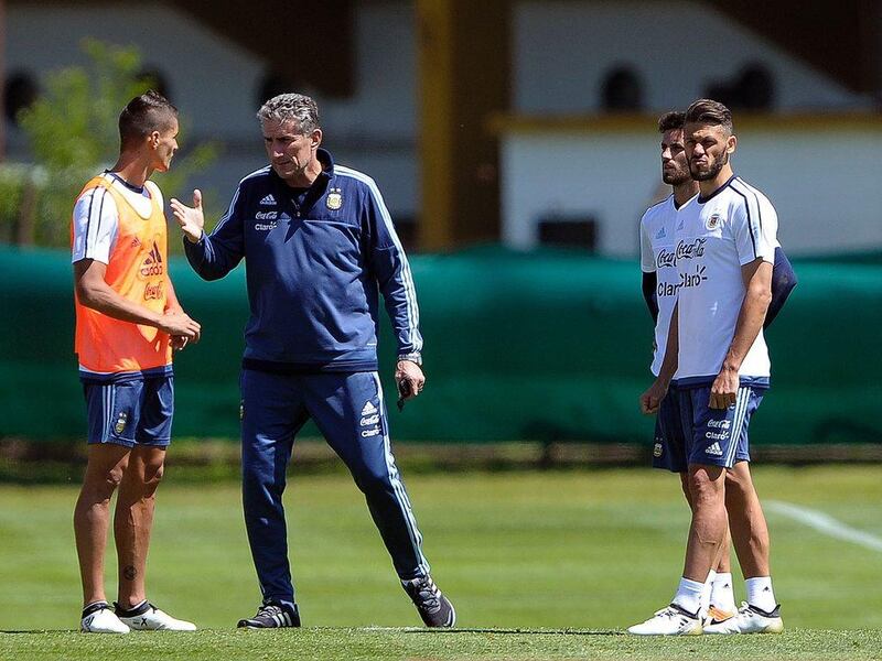 Argentina manager Edgardo Bauza must negotiate the 2018 World Cup qualifier against Paraguay on Tuesday night without Lionel Messi. Alejandro Pagni / AFP

