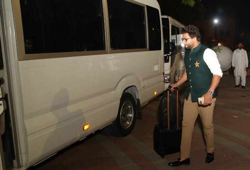 Pakistan batsman Imam-ul-Haq joins his teammates on their way to India for the World Cup. Photo: PCB / Twitter