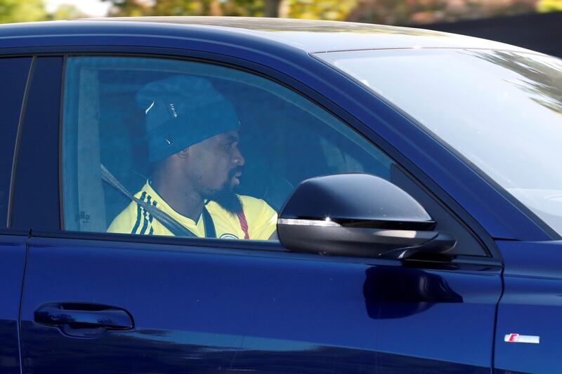 Tottenham Hotspur's Serge Aurier leaves the Tottenham Hotspur training centre after training. Reuters