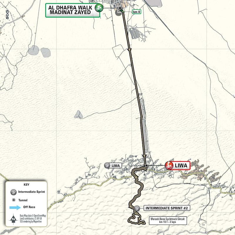 Stage 1: Burjeel Holdings Stage (141km, Sprint) – Al Dhafra Walk to Liwa. Photo: UAE Tour
