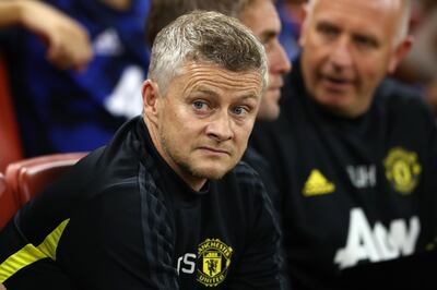 CARDIFF, WALES - AUGUST 03:  Ole Gunnar Solskjaer  manager of Manchester United during the 2019 International Champions Cup match between Manchester United and AC Milan at Principality Stadium on August 03, 2019 in Cardiff, Wales. (Photo by Michael Steele/Getty Images)