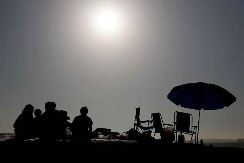 Dubai, United Arab Emirates - Reporter: N/A: Early morning mist in the Desert. Saturday, February 8th, 2020. Al Qudra, Dubai. Chris Whiteoak / The National