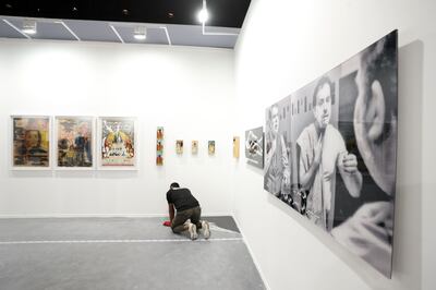Athr Gallery is presenting the work of Saudi-Palestinian artist Ayman Yossri Daydban. Chris Whiteoak / The National