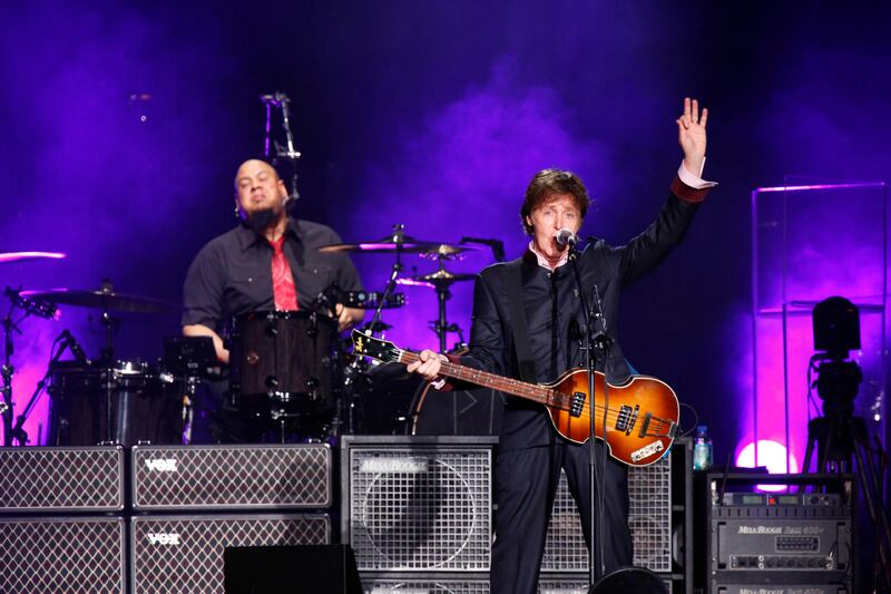 November 13. Sir Paul McCartney plays to a packed house at the Yas Arena after this years F1 final. November 13, Abu Dhabi, United Arab Emirates (Photo: Antonie Robertson/The National)