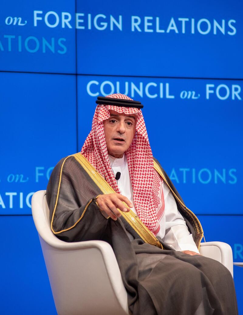 Saudi Minister of State for Foreign Affairs Adel Al Jubeir at Council on Foreign Relations . Photo by Melanie Einzig