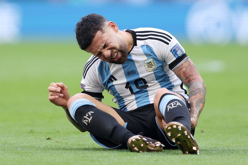 Nicolas Otamendi 6: Veteran centre-half repeatedly refused to accept a Saudi handshake after one first-half foul. Read danger well to stop opposition getting through on goal with well-timed sliding tackle just before break. Getty