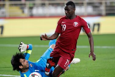 A protest over the eligibility of Almoez Ali, pictured, and Bassam Al Rawi, has been dismissed by the AFC. AP Photo