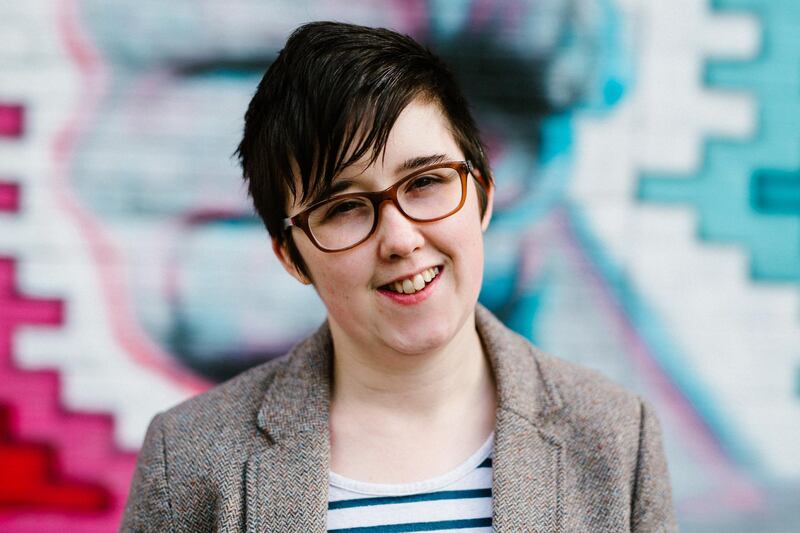 epa07515415 Belfast Journalist Lyra McKee poses outside the Sunflower Bar on Union Street in Belfast, Northern Ireland, Britain, 19 May 2017 (issued 19 April 2019). According to media reports, Lyra McKee was killed during riots in Londonderry (Derry) on 18 April 2019. Police Service of Northern Ireland said that McKee was allegedly shot while reporting on clashes with dissident republican rioters.  EPA/JESS LOWE MANDATORY CREDIT: JESS LOWE  EDITORIAL USE ONLY/NO SALES