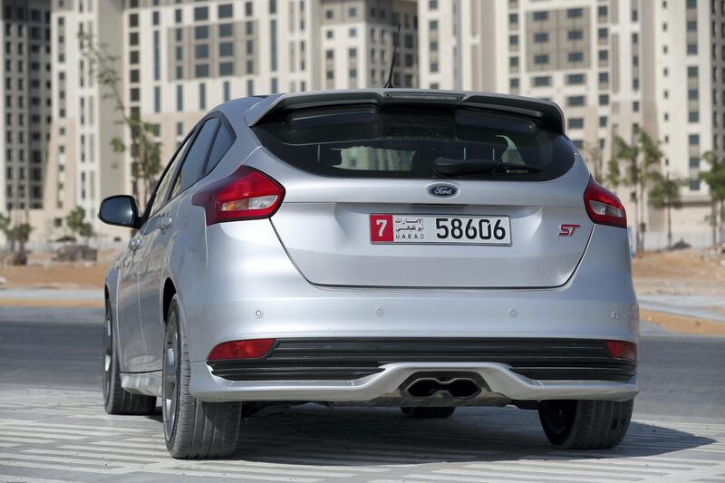 Abu Dhabi, United Arab Emirates - December 06, 2018: Ford Focus ST road test shoot. Thursday the 6th of December 2018 in Abu Dhabi. Chris Whiteoak / The National