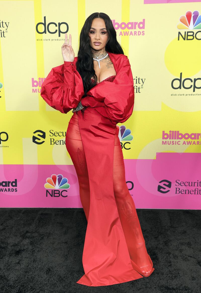 LOS ANGELES, CALIFORNIA - MAY 23: In this image released on May 23, Kehlani poses backstage for the 2021 Billboard Music Awards, broadcast on May 23, 2021 at Microsoft Theater in Los Angeles, California. (Photo by Rich Fury/Getty Images for dcp)