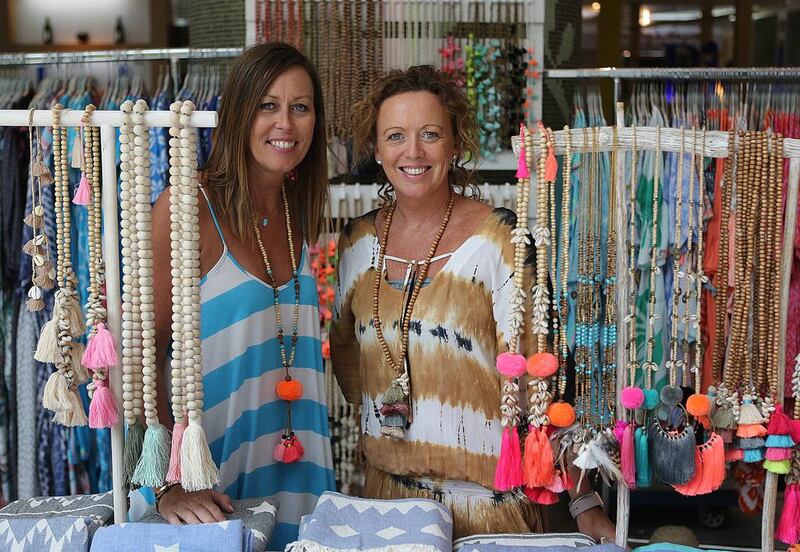 Caroline Farrell, left, and Sue Stephenson set up 2birds four years ago in Dubai. Satish Kumar / The National