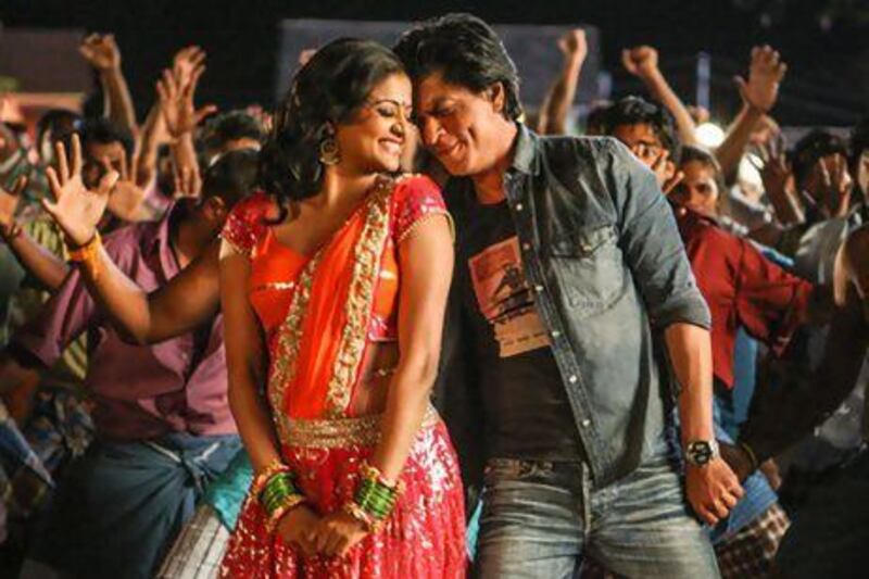 Chennai Express, starring Shah Rukh Khan and Deepika Padukone, is coming out for Eid. Courtesy UTV Motion PIctures