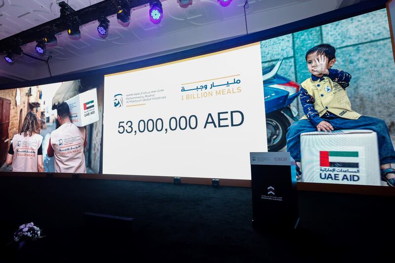 Last year's Most Noble Numbers auction in Dubai for special vehicle plates and mobile numbers raised more than Dh53 million ($14.4 million) to support the One Billion Meals campaign. Wam