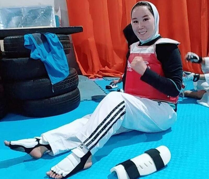 Zakia Khudadadai will compete in the K44 -49kg taekwondo at the Tokyo Paralympic Games. Photo: International Paralympic Committee / Afghanistan NPC