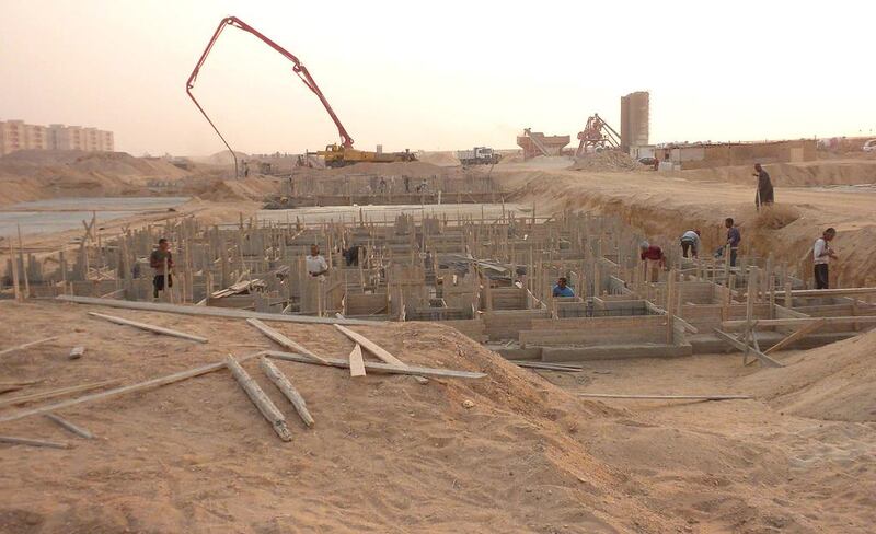 Work has started on 13,000 housing units financed by the UAE to accommodate 80,000 people in the 6th of October City, Egypt. Courtesy of Wam 