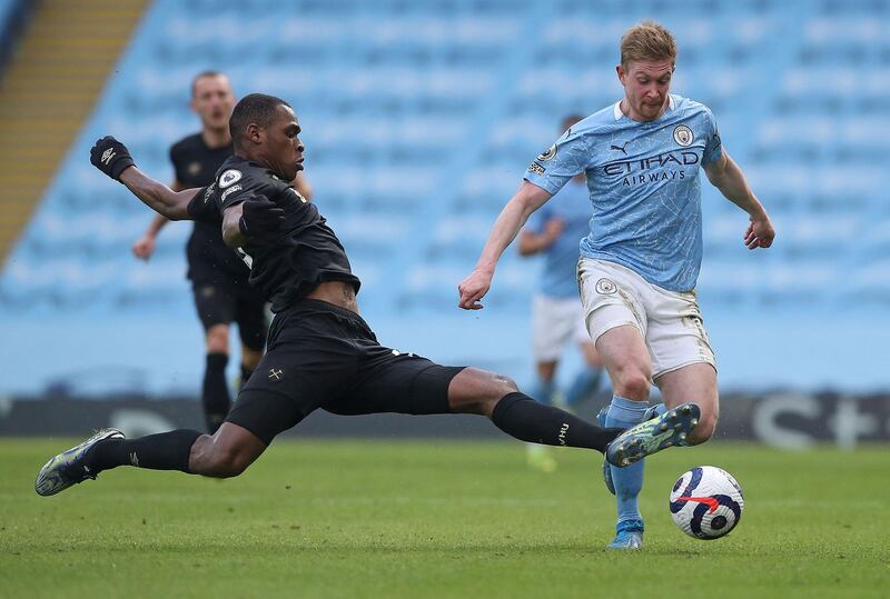 Issa Diop - 6: Could have rescued a point in injury-time when rose unmarked to meet Lingard’s tantalising cross, only to mistime his header. The anguish as it narrowly evaded Soucek, too. Otherwise a decent display, helped no doubt by Aguero’s struggles. AFP