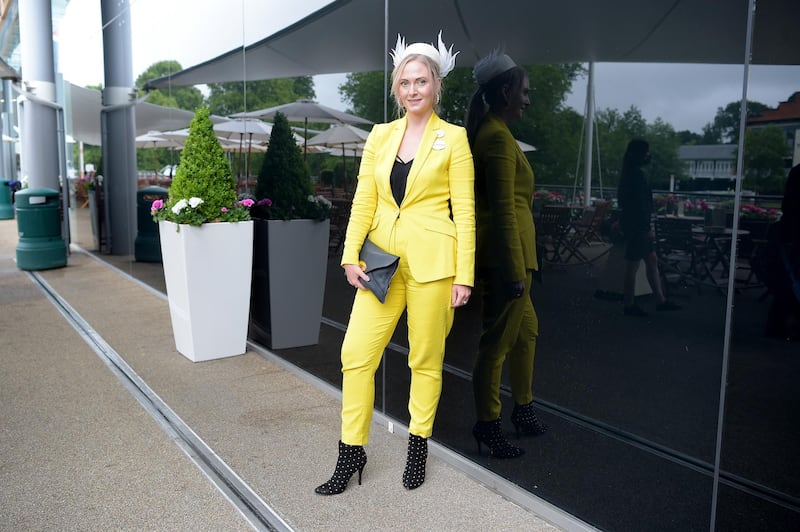 Alexandra Bertram poses during Royal Ascot 2021 at Ascot Racecourse in Ascot, England. Getty Images