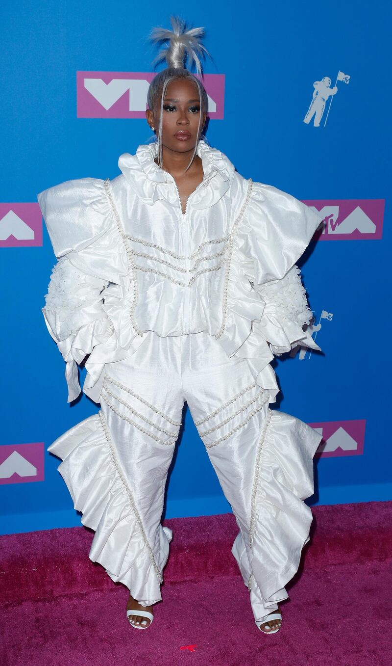 It's full on and it's very costumey: Dej Loaf in Maria Escote. Photo / EPA