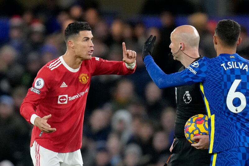 SUB: Cristiano Ronaldo 6 - Very rarely a sub, but he was dropped and came on for Sancho after 63 minutes. Did little. Booked after 91 minutes. And then didn’t get his man Pulisic who crossed for Rudiger to miss a chance in time added on. AP Photo