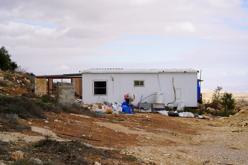 A home in Mitzpe Yair, an unauthorised Israeli settlement in the South Hebron Hills
