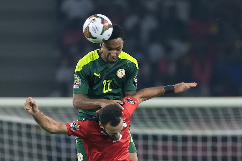 Abdou Diallo 8 - The Paris Saint-Germain centre-back used his pace to prevent Egypt attacks and he was quick to clear danger. Dominant in the air. AFP