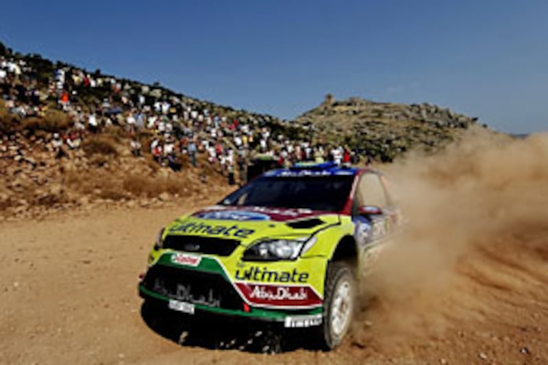 Sheikh Khalid al Qassimi finished a career-high sixth in the Acropolis Rally.