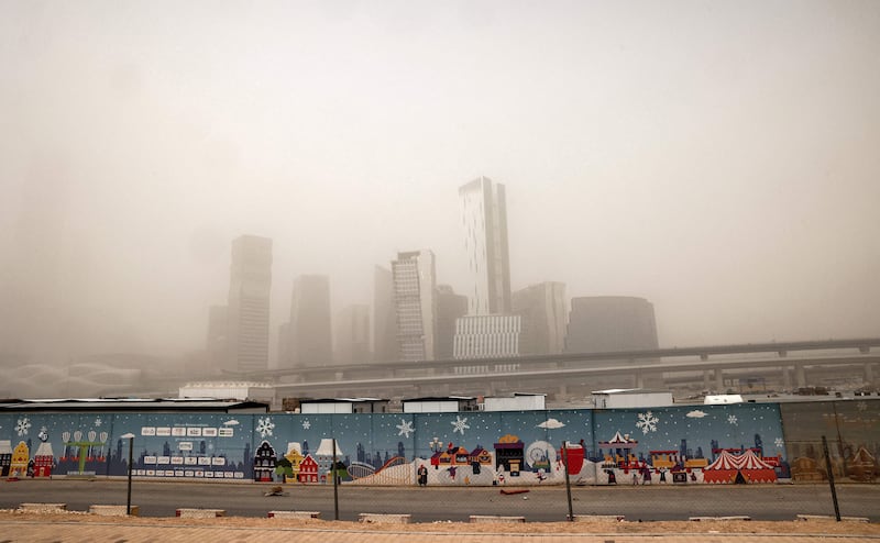 Saudi Arabia's National Centre for Meteorology issued alerts for large areas, including Riyadh and the Eastern Province. AFP