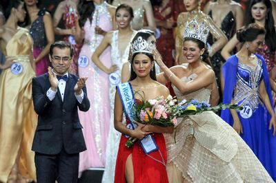 Michelle Dee winning Miss World Philippines in 2019. Photo: ABS-CBN News