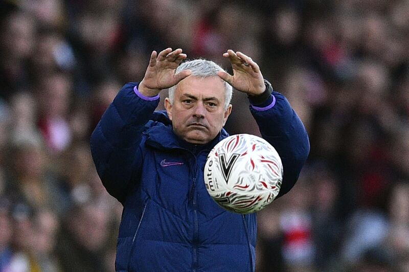 Jose Mourinho replaced the sacked Mauricio Pochettino at the Tottenham helm in November. AFP