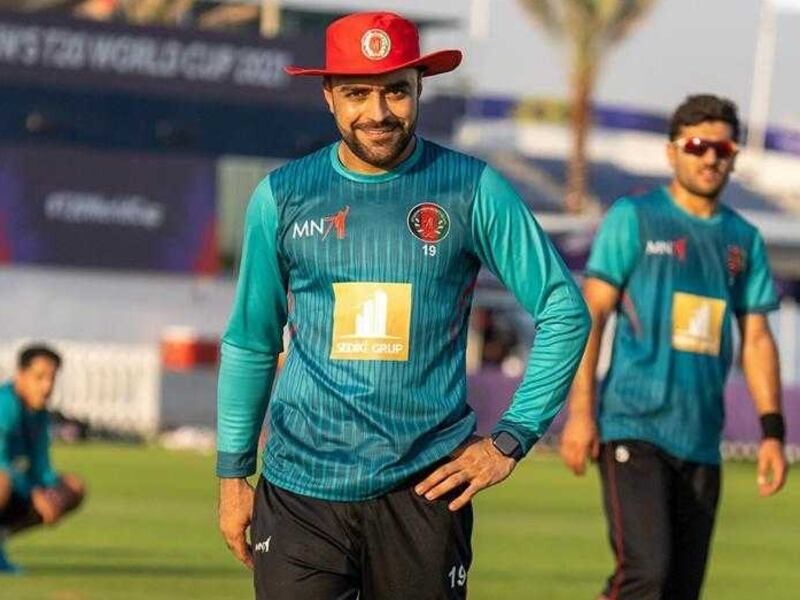 Afghanistan bowler Rashid Khan believes the large support for his team in the UAE can boost their T20 World Cup chances. Courtesy Abu Dhabi Cricket