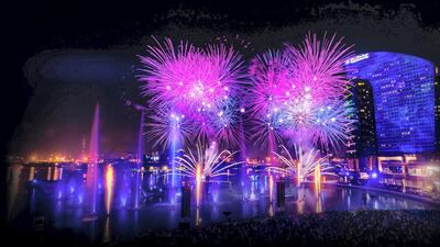 Dubai Festival City Mall will hold fireworks alongside its Imagine show. Courtesy Dubai Festival City Mall