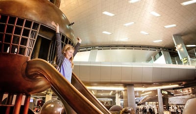 Qatar's Hamad International Airport has five activity centres dotted around the terminal, designed specifically for families. Photo: Qatar Airways