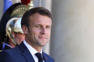 French President Emmanuel Macron. AFP 