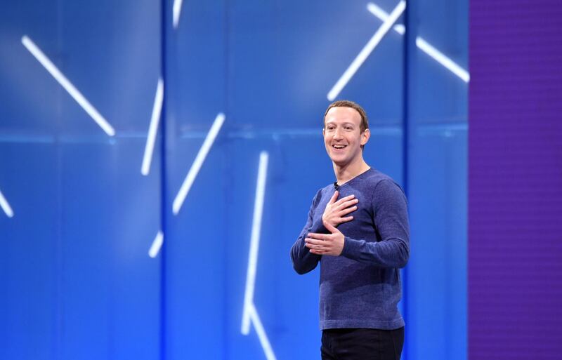 Facebook CEO Mark Zuckerberg speaks during the annual F8 summit at the San Jose McEnery Convention Center in San Jose, California on May 1, 2018.
Facebook chief Mark Zuckerberg announced the world's largest social network will soon include a new dating feature -- while vowing to make privacy protection its top priority in the wake of the Cambridge Analytica scandal. / AFP PHOTO / JOSH EDELSON