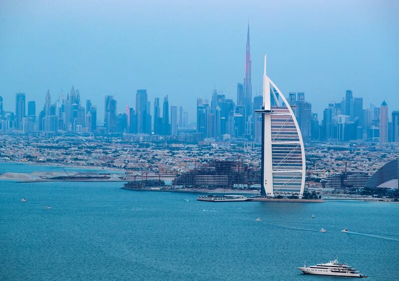 Guests can see Burj Al Arab and Burj Khalifa from the roof.