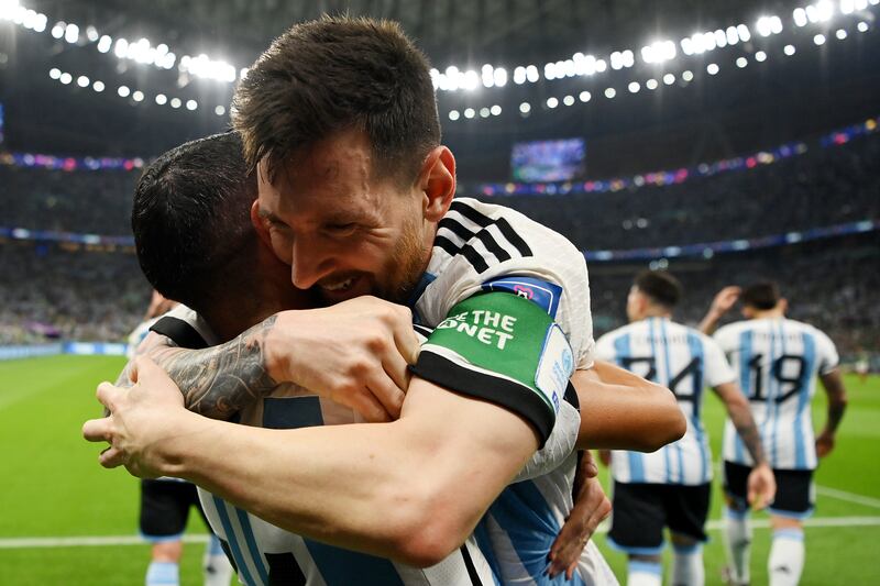 Lionel Messi celebrates. Getty