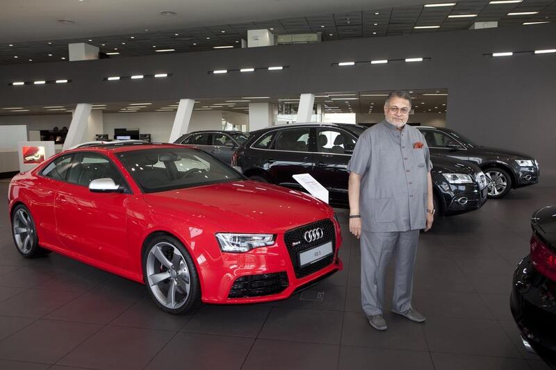 K Rajaram, chief executive of Al Nabooda Automobiles, the sole distributor for Porsche, Audi and Volkswagen in Dubai and the Northern Emirates. Jaime Puebla / The National