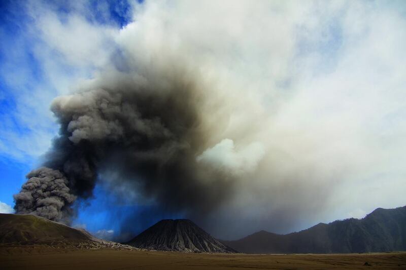 Indonesia's Mount Bromo is a very active volcano that sits on a plain called the Sea of Sand. It rises to 2,329 metres and is one of the most-visited tourist attractions in East Java. Photos by Stuart Butler for The National

