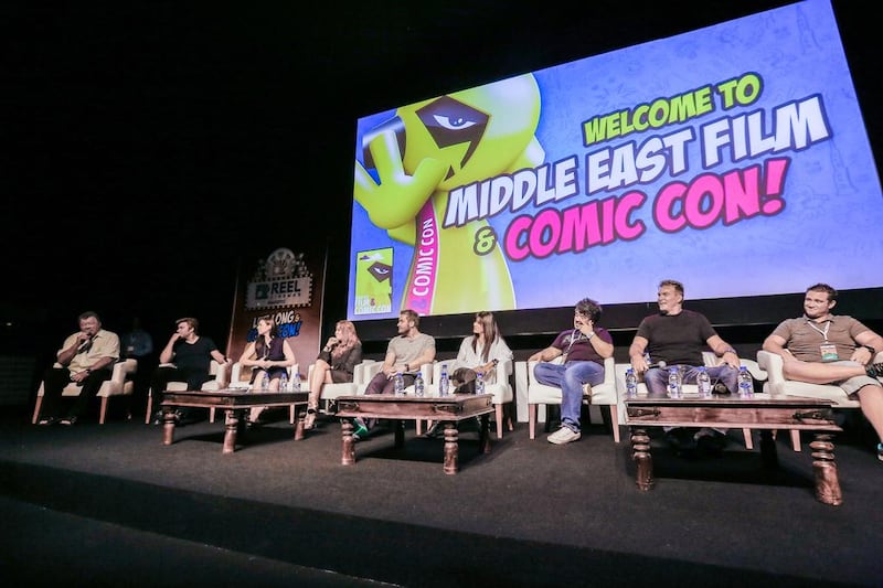 A scene from the Comic Con 2015 panel talk. Victor Besa for The National