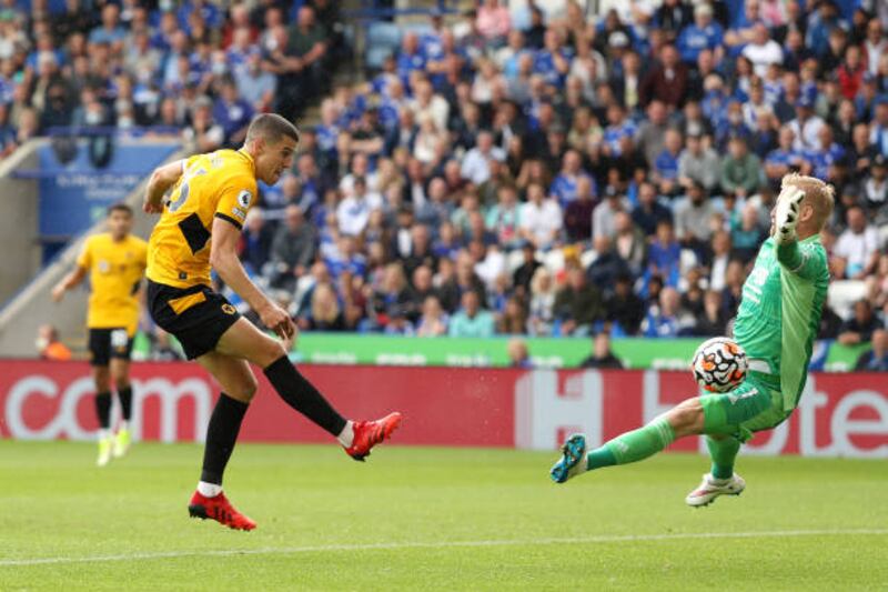 Conor Coady - 7: Fought hard against Vardy who was constantly looking to get in behind the Wolves defence. Had the ball in the net late on but had been caught offside.