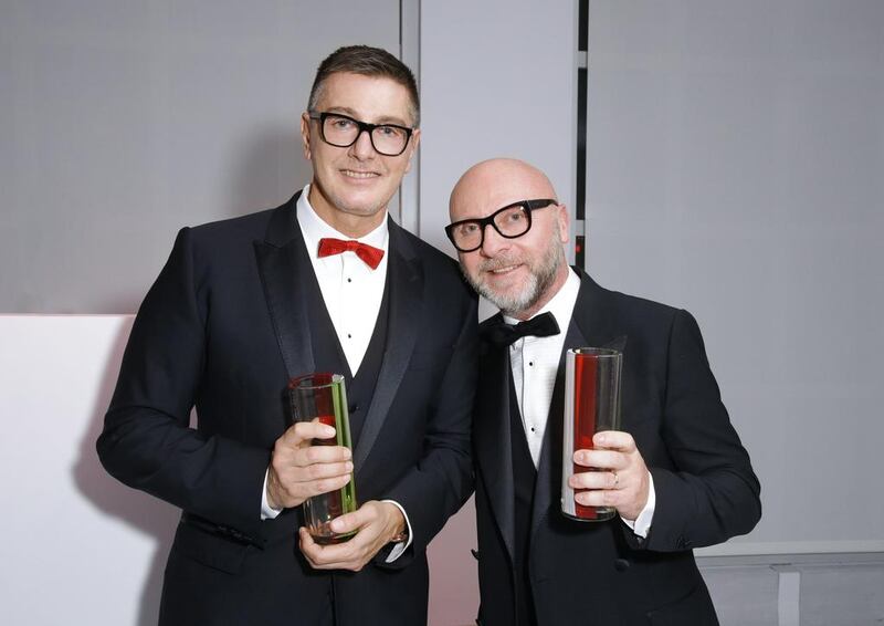 Stefano Gabbana and Domenico Dolce honoured by La Fondazione NY. Courtesy of Dolce and Gabbana