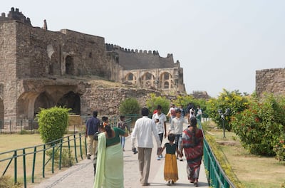 Tourists trek to the colossal fort, even in scorching heat, to experience its opulence. Taniya Dutta / The National