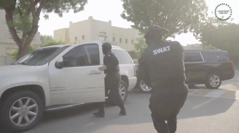 An Australian man is arrested in Dubai for his involvement in an international drugs plot. Courtesy: Dubai Police